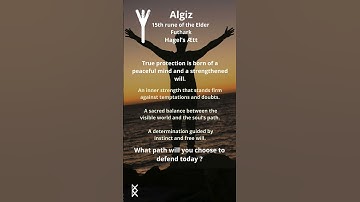🦌 #daily #challenge : #algiz 🦌 #rune of #protection, #grounding and #innerclarity