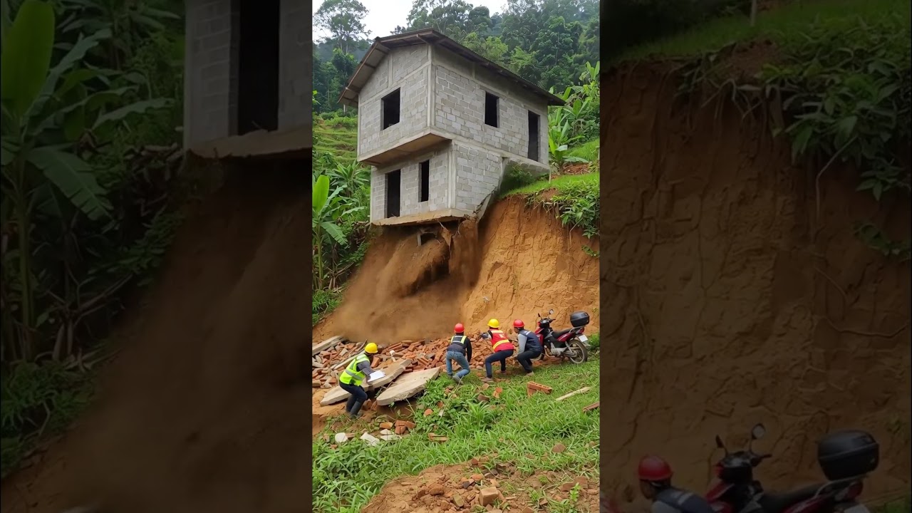 Construction House Fall 🚨 