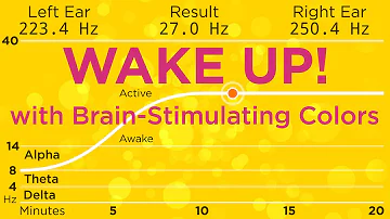 The Best Binaural Beats to WAKE UP! With 589nm orange to stimulate your brain