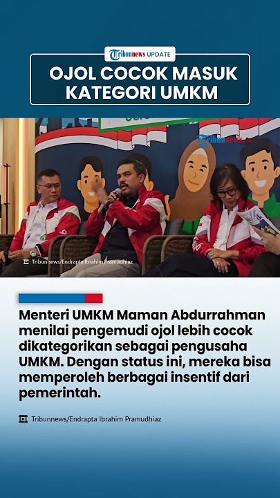 Menteri Maman Nilai Ojol Lebih Baik Jadi UMKM Agar Bisa Manfaatkan Insentif Pemerintah