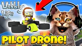 AKU MENJADI PILOT DRONE LETOY !! 😹 - Wobbly Life Indonesia