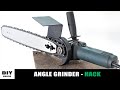 Make a homemade chainsaw  angle grinder hack  diamleon diy builds