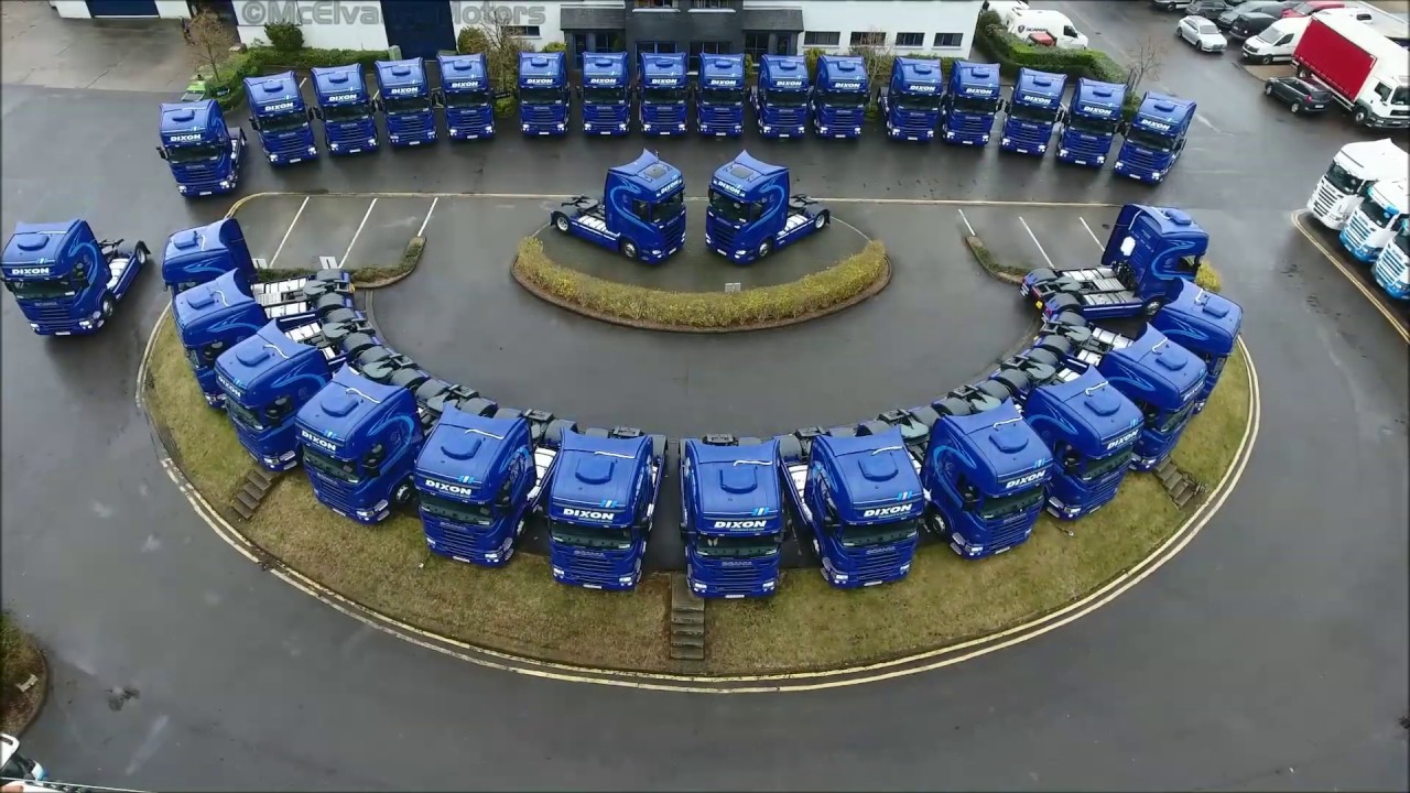 16th March 2018  |  McElvaney Motors Supplies 32 Scania Trucks to Dixon International Logistics