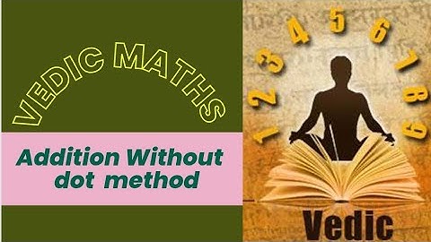 #1 Vedic Mathematics Addition By Dot Method according to DU Syllabus#delhiuniversity #mathiseasy#VAC