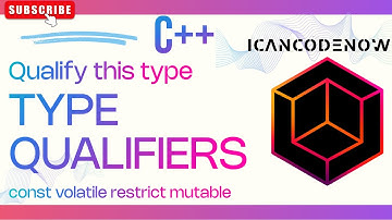 Mastering C++ Type Qualifiers: Mutable, Restrict, Volatile, and Const Explained - I CAN CODE NOW
