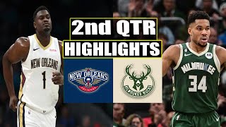 New Orleans Pelicans vs Milwaukee Bucks 2nd QTR HIGHLIGHTS | March 28 | 2024 NBA Season
