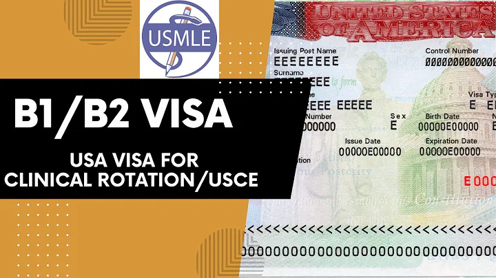USA Visa For Clinical Rotations | How to Get B1/B2 Visa for USCE