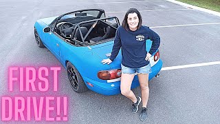 $200 Mazda Miata Project - Ep.31 First Drive!!