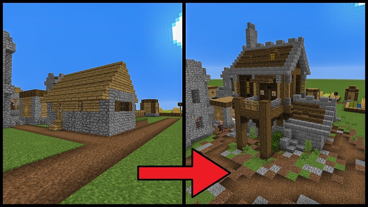 Minecraft Villager House Upgrade - Minecraft Tutorial & Guide