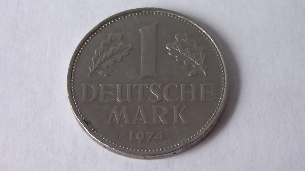 1 Deutsche Mark Germany 1974 D Amazing Coin YouTube
