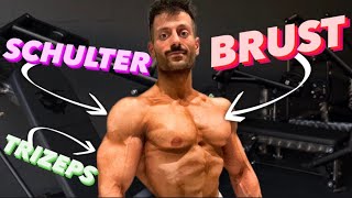 Mein NEUES Brust, Schulter &amp; Trizeps Training (KOMPLETTES PUSH WORKOUT)