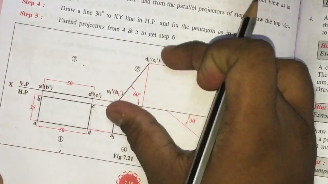 Projection of planes by shortcut method fully tamil YouTube