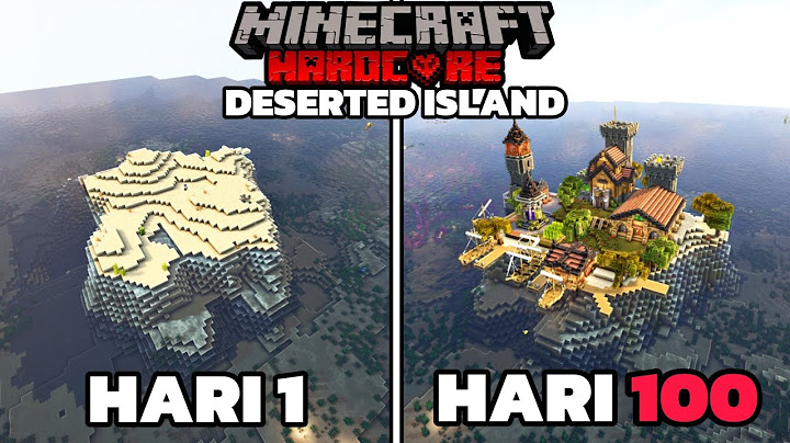 100 Hari di Minecraft Hardcore Deserted Island