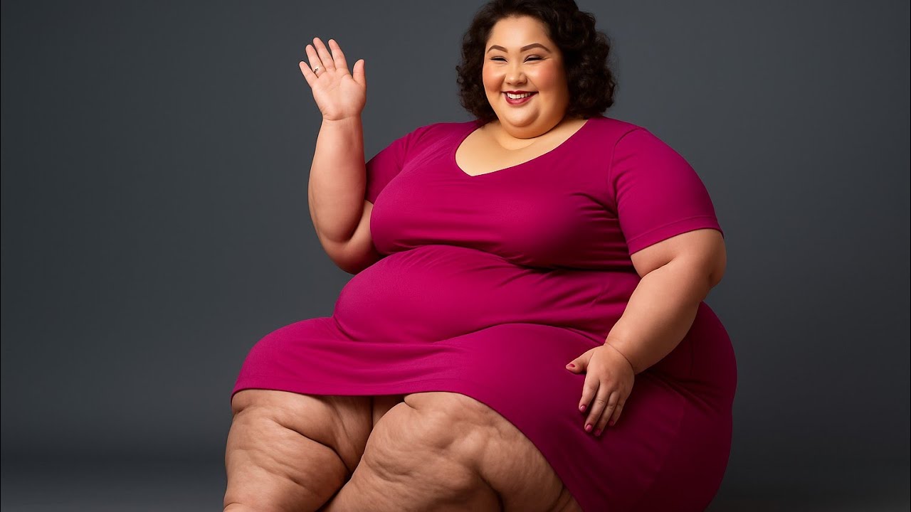 БОЛЬШАЯ ТОЛСТАЯ американка, гуляющая и двигающаяся | Экстремальная красота больших размеров | Мод...