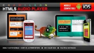 Preview Chameleon HTML5 Audio Player With Without Playlist