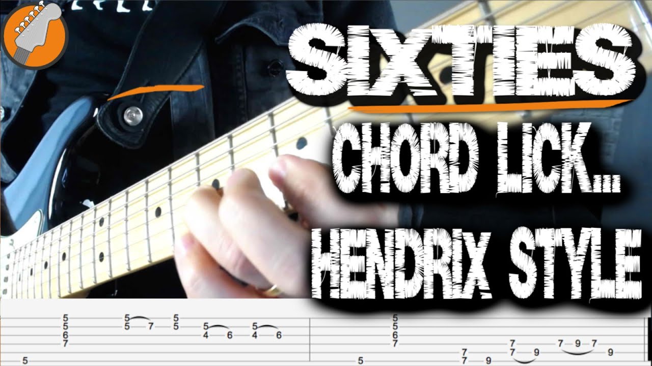 Guitar Chord Licks - Jimi Hendrix Double Stop Style!