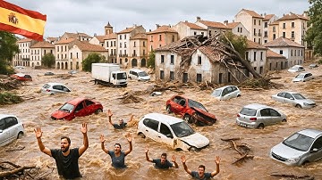 CHAOS in Spanje! Enorme overstromingen leggen Alicante plat, slepen huizen weg en veranderen wege...