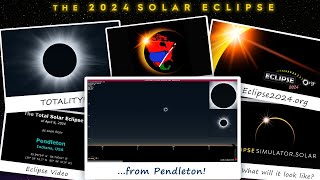 the total solar eclipse of april 8, 2024 from pendleton, in