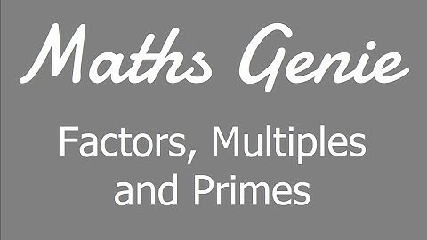 Factors Multiples and Primes
