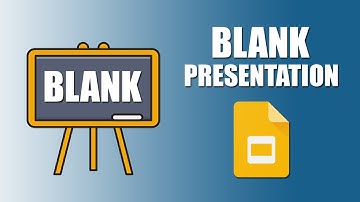 How to create blank presentation in google slides on laptop