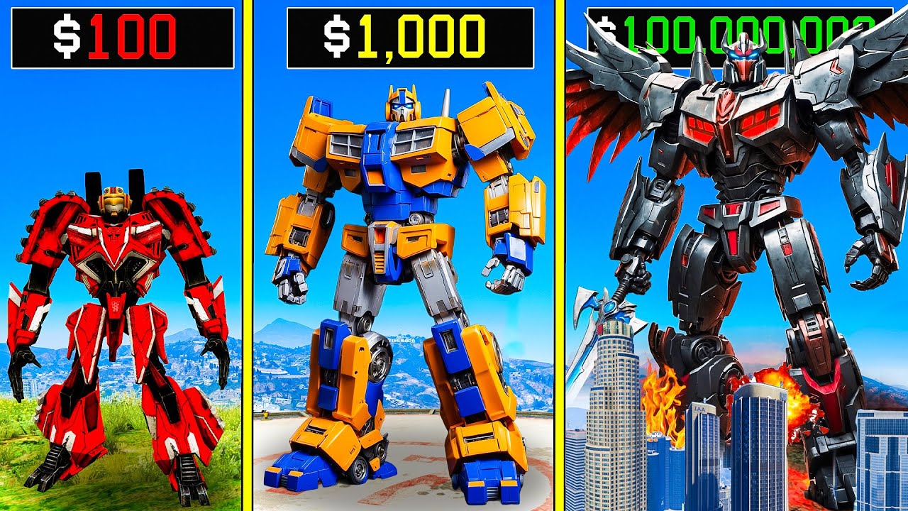$১০০ থেকে $১০০,০০০,০০০ এর GOD TRANSFORMERS এ আপগ্রেড ! GTA 5