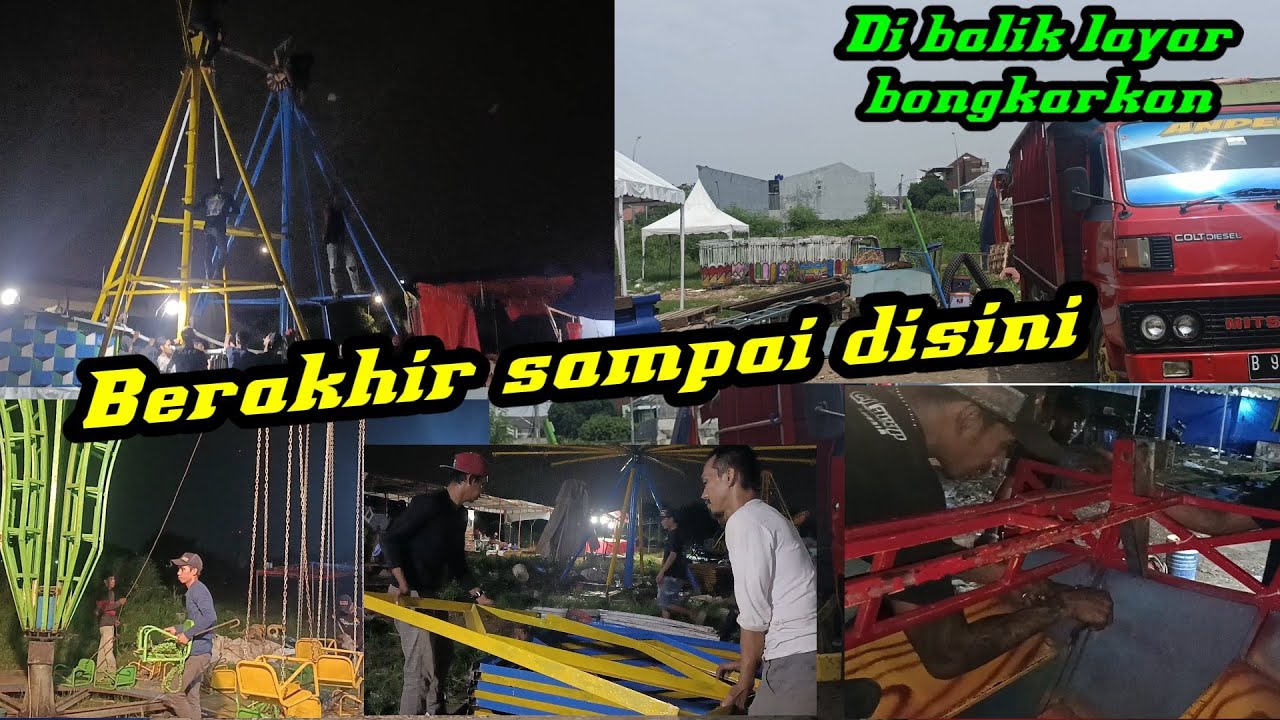 Bongkaran wahana komedi putar || Pasar malam puri beta #agusroychannel