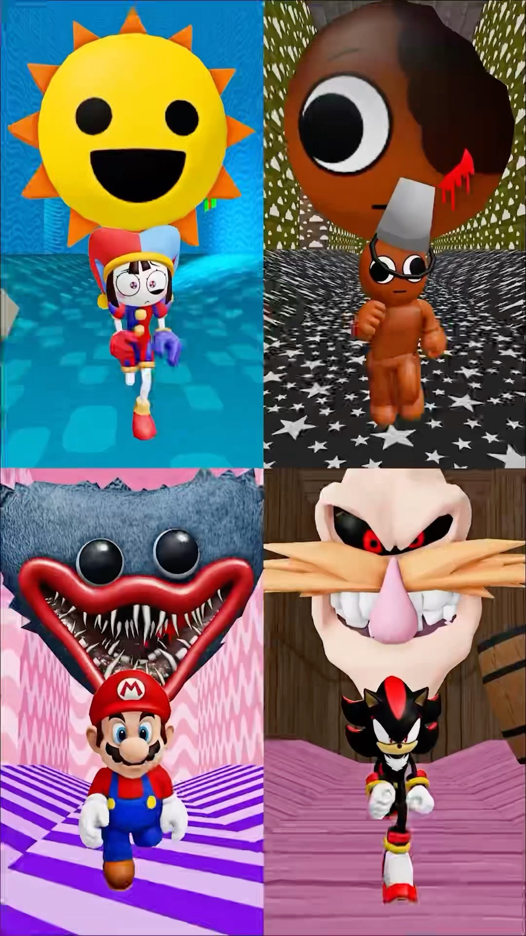 Incredibox Sprunki Animated Series #digitalcircus #sonic #mario #pomni #shadow #poppy #huggywuggy
