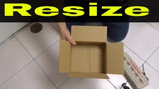How To Resize A Cardboard BoxCustom Packaging Box Tutorial