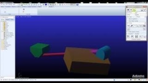 MSC ADAMS basic tutorial mechanism prt 1/2