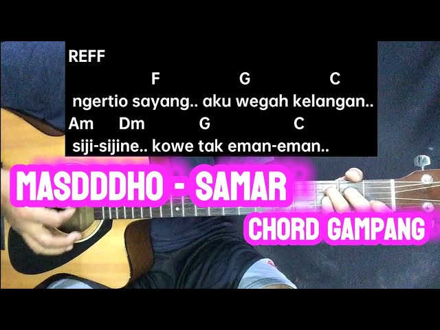 Tutorial Gitar SAMAR Masdddho CHORD GAMPANG class=