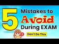 Exam Mistakes and Tips Quiz
