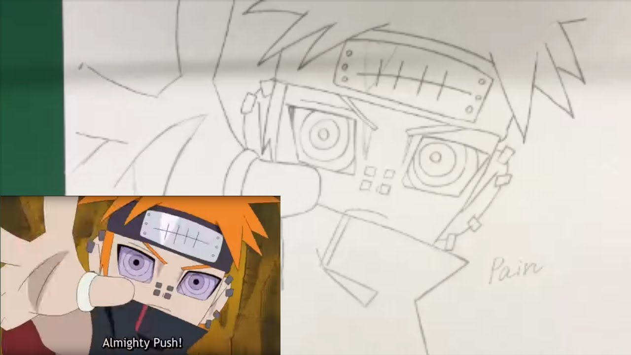 How To Draw Pain Naruto Sd Guidelines ナルト Sd ペイン 描き方 Youtube