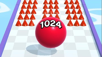 Ball Run 2048 -Gameplay Walkthrough Part 1 Tutorial Levels 1-20 (iOS Android )