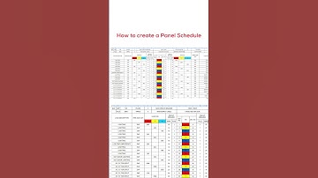 How to Create a Panel Schedule #electrical #electricaldevices #electricalengineering #electricity