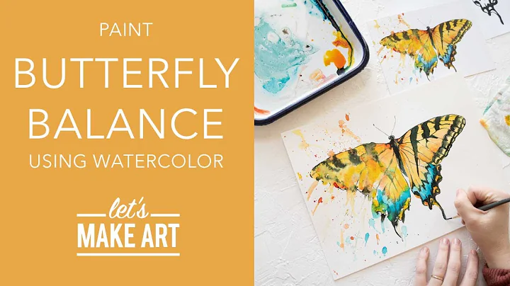 Let's Paint Butterfly Balance 🦋 Watercolor Painting Tutorial by Sarah Cray of Let's Make Art
