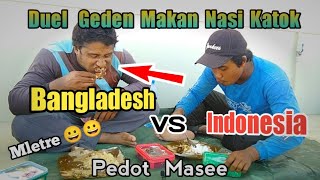 Viral Mukbang  Orang Bangladesh vs Indonesia Makan Nasi Katok Brunei 2022 || TKI Brunei