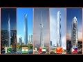 ASIA'S TALLEST BUILDINGS COMPARISON