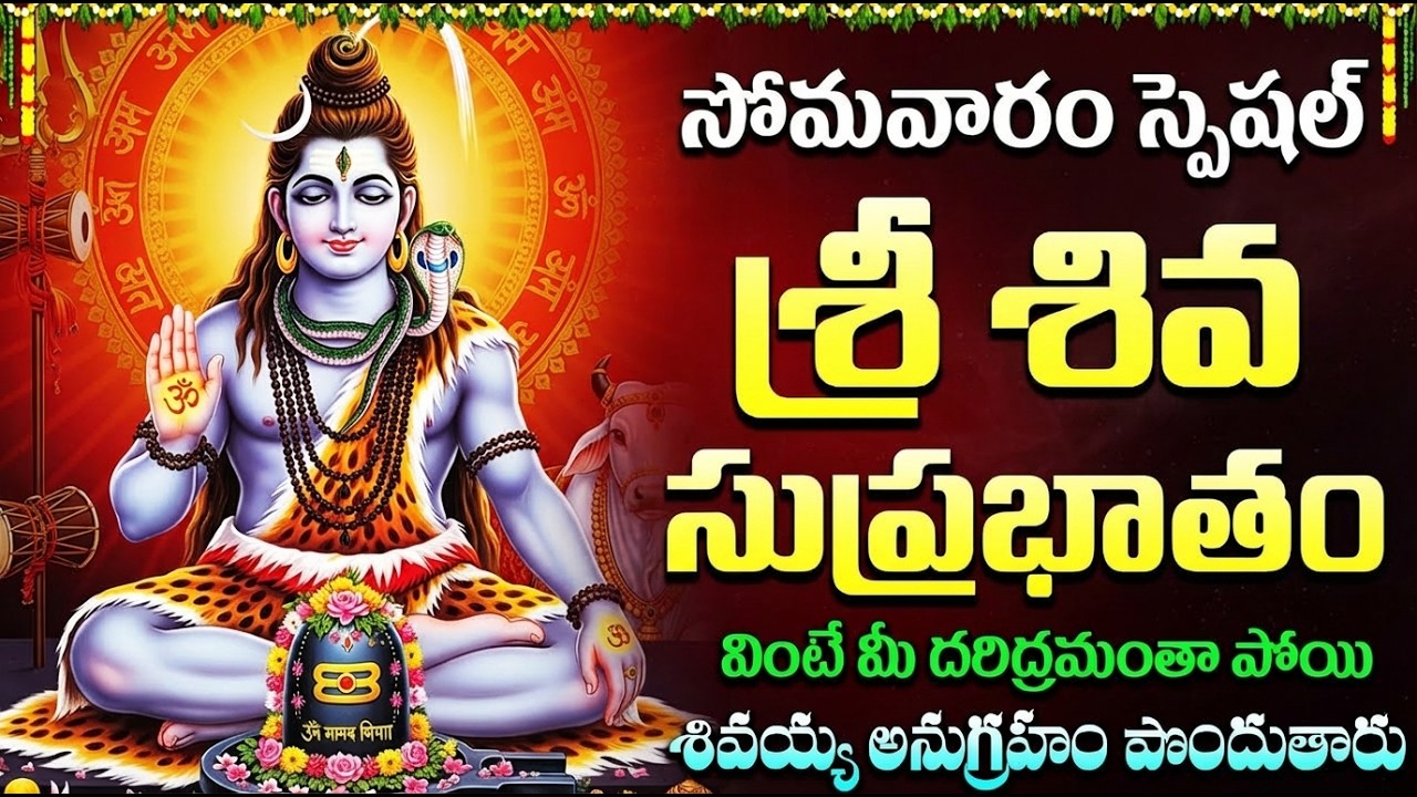 ప్రతిరోజు శివ సుప్రభాతం వింటే కష్టాలు తొలగిపోతాయి | Shiva Suprabhatam In Telugu | Shivudi Patalu