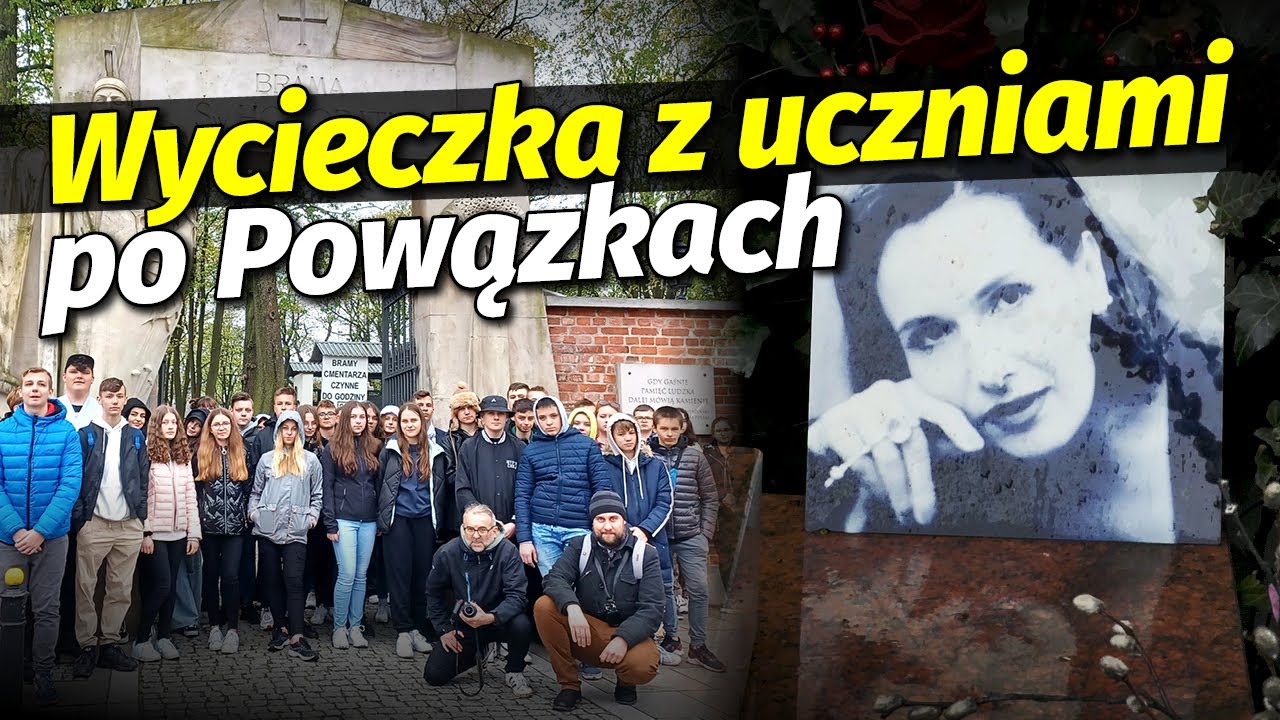 Uczniowie zwiedzali Powązki Wojskowe. Wycieczka z autorem programu l Niezapomniani