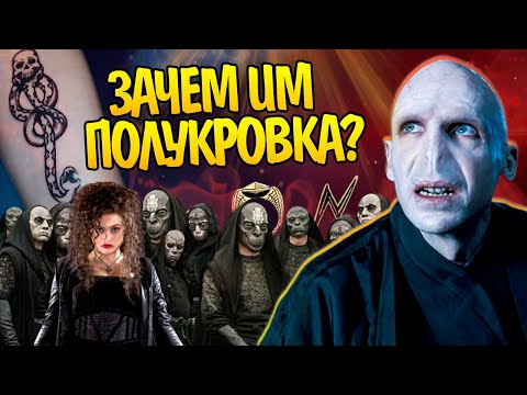 Видео: Почему Пожиратели Смерти подчинились Волдеморту Полукровке? Гарри Поттер Разбор
