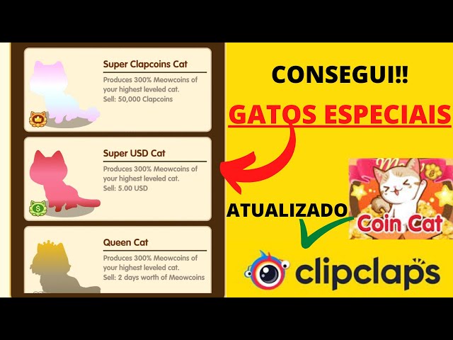 COMO JOGAR O JOGO DO GATINHO NO CLIPCLAPS? VALE A PENA? ELE PAGA MESMO?  TRUQUES E DICAS Coin Cat 