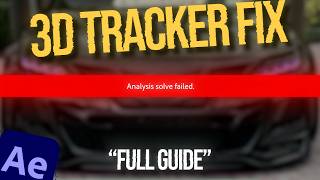 Fix 3D Camera Tracker Issues (Full FIX) | After Effects Tutorial