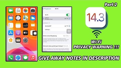 Cara mengatasi peringatan privasi pada wifi iPhone (100% Work) GIVE AWAY