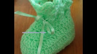 Sapatinho de Crochê Tradicional - Crochê Fácil