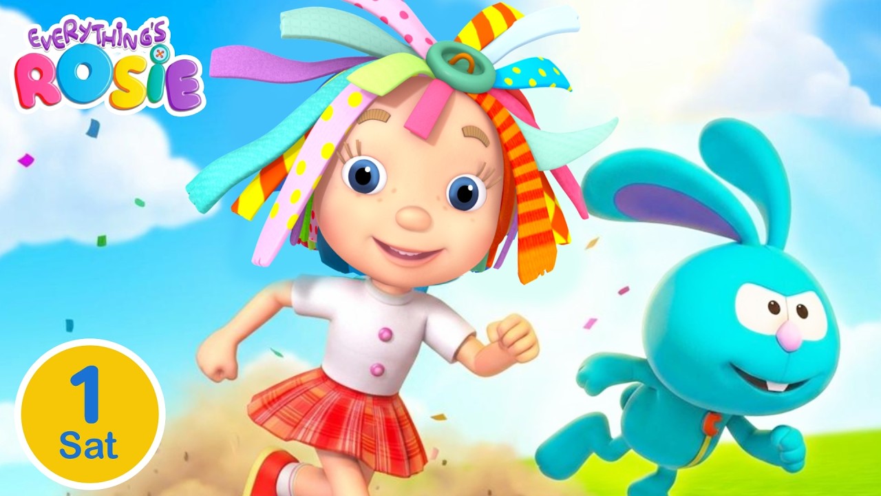 Trkamo se sa Rozom! 🏃‍♀️ Ko pobeđuje? 🏆 Crtani za decu (1 Sat)