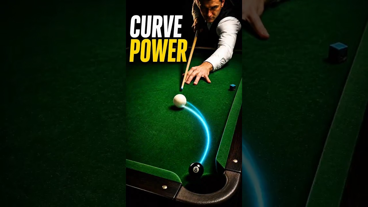 Image of video the The Physics of a Perfect Swerve Shot! 🎱✨ #shorts #trickshot 17