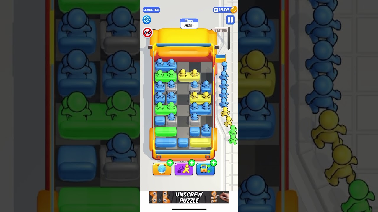 Seat away level 1133