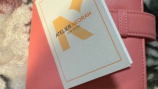 A6 Neorah Planner Organizer Pink Loop Stylewithout Snap On Loren Hazel