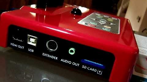 The Lumens Ladibug DC265 document camera Ports and SD card