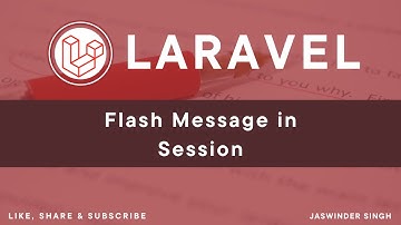 13 - Laravel Trainings | Flash message to Session